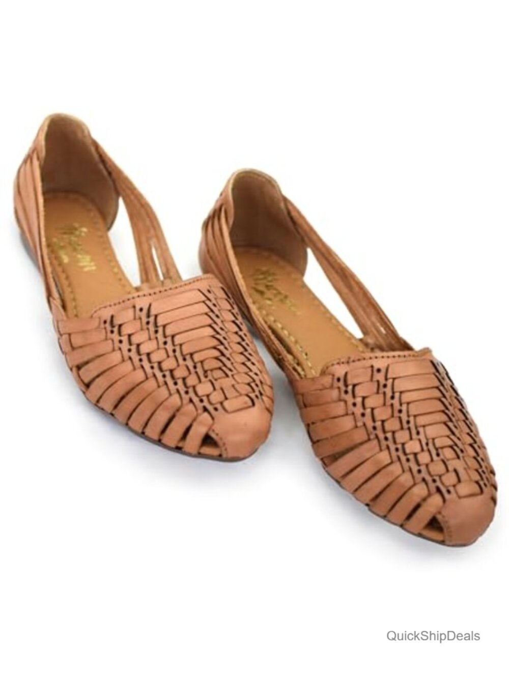 Handmade Leather Huarache Sandals - Women's Woven Flats